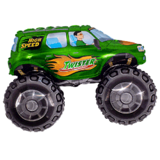 Balónik Monster truck zelený