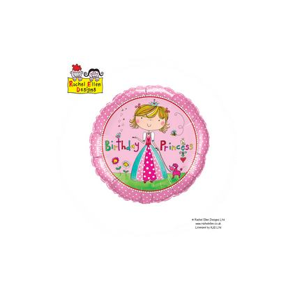 Balón Princezná Happy Birthday / BDay RE Princess